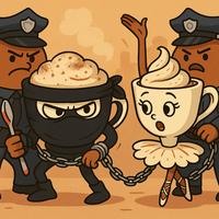 Ballerina Cappuccina VS Polizia