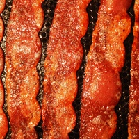 Delicious Sizzling Bacon Baking Sound on a Frying Pan