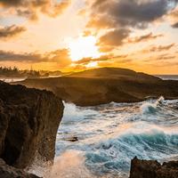 Sunset on the beach