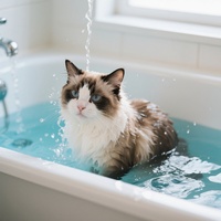 猫とお風呂