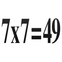 7x7=49