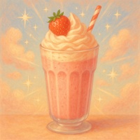 Fluffy strawberry shake