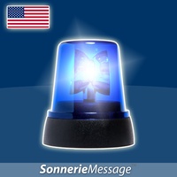 Sirène Police Americaine - Gyrophare Police Flics Ambulance Corps De Pompiers Sonnerie Usa Etats Unis