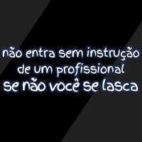 Não Entra Sem Instrução de um Profissional Se Não Você Se Lasca