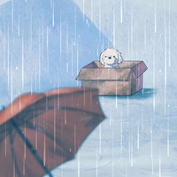 Abandoned dog