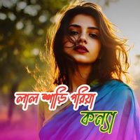 লাল শাড়ি পরিয়া কন্যা