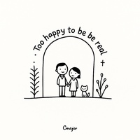 Too Happy To Be Real