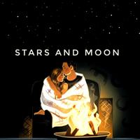 Stars and moon