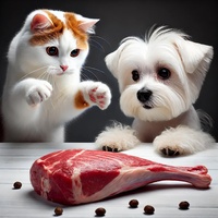 cat dog mukbang
