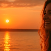 “Sunset in Your Smile”