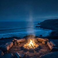 Beside the fire