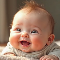 Cute and pretty litlle baby -  chubby cheeks