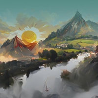 Rural Atmosphere and Birds Chirping