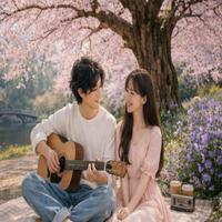 Morning Petals in the Blue Sky