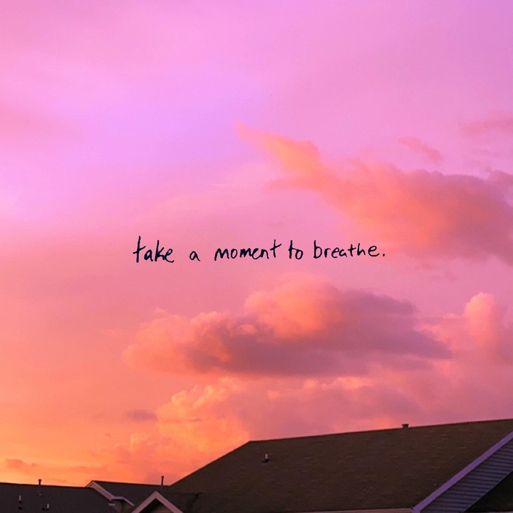 Cover take a moment to breathe.